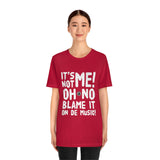 Blame It On De Music Unisex Jersey Short Sleeve Tee