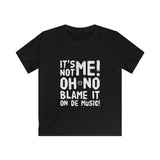 Blame It On de Music!  Kids Softstyle Tee