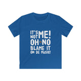 Blame It On de Music!  Kids Softstyle Tee