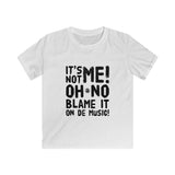 Blame It On de Music!  Kids Softstyle Tee