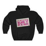 Blame It On De Music! Hoodie (Colored Text)