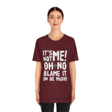 Blame It On De Music Unisex Jersey Short Sleeve Tee