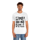 Blame It On De Music Unisex Jersey Short Sleeve Tee
