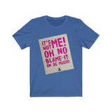 Blame It On De Music! Tee (Magenta Text)