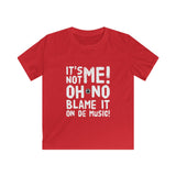 Blame It On de Music!  Kids Softstyle Tee