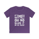 Blame It On de Music!  Kids Softstyle Tee